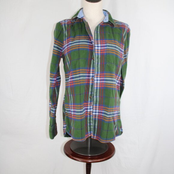 Packers Flannel Green Bay Upcycled Youth Button Down NFL Football Size 15-16 - Picture 6 of 10